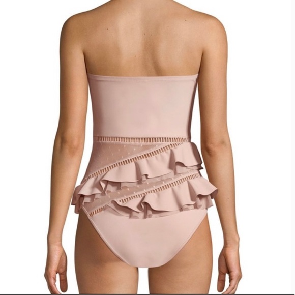 Zimmermann bayou ruffled one piece pink blush swim 0 New - Picture 9 of 9